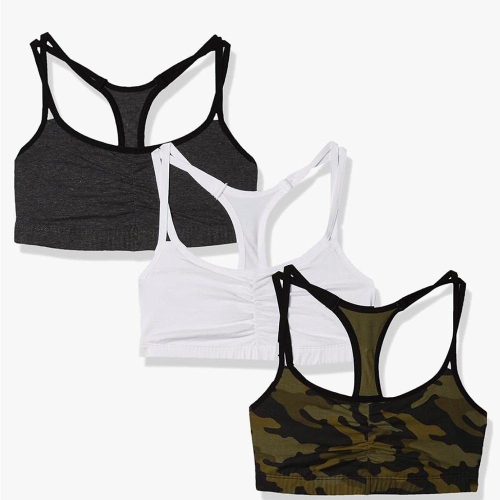 3 Pack Fruit of the Loom Sports Bras-NEW!